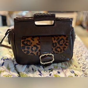 Patricia Nash Ovodda Leopard Crossbody Bag